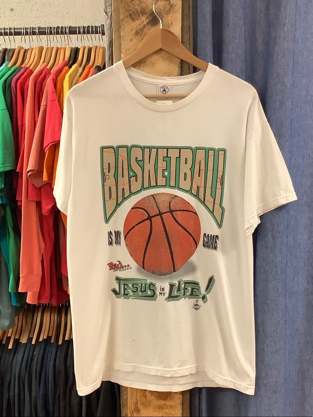 Vintage 1998 Basketball Basketball is My Game White T-Shirt